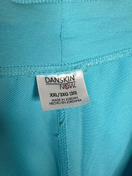 Danskin Aqua Athletic Drawstring Cotton Shorts - Picture 6 of 7